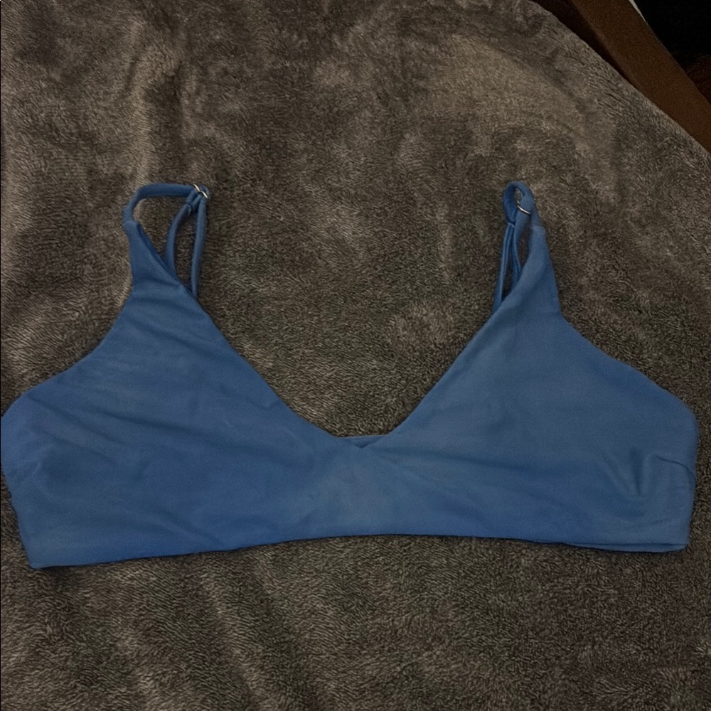Zaful Sky Blue Bathing Suit Top